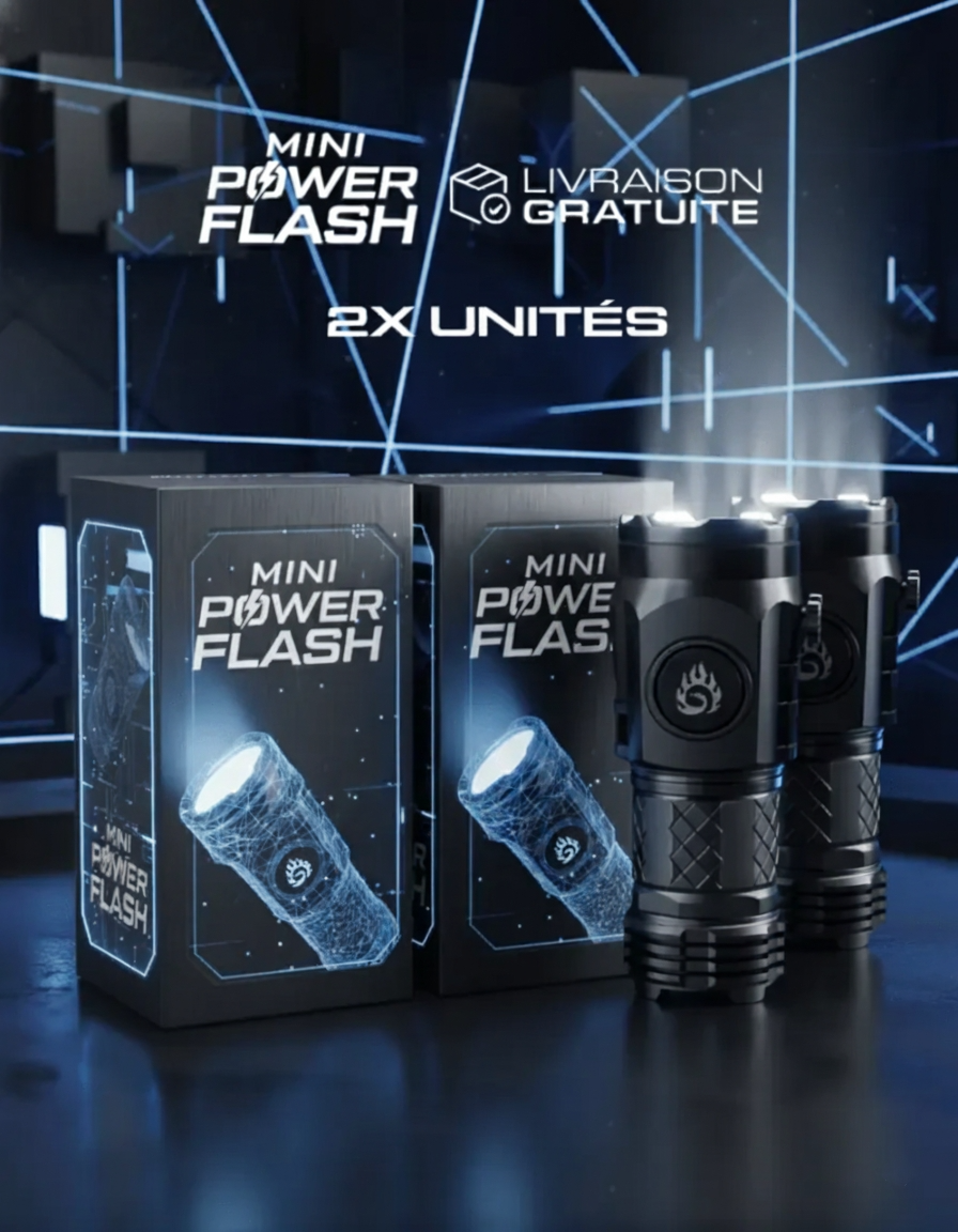 Mini Power Flash - Mini Lampe Torche Tactique Portable Indestructible