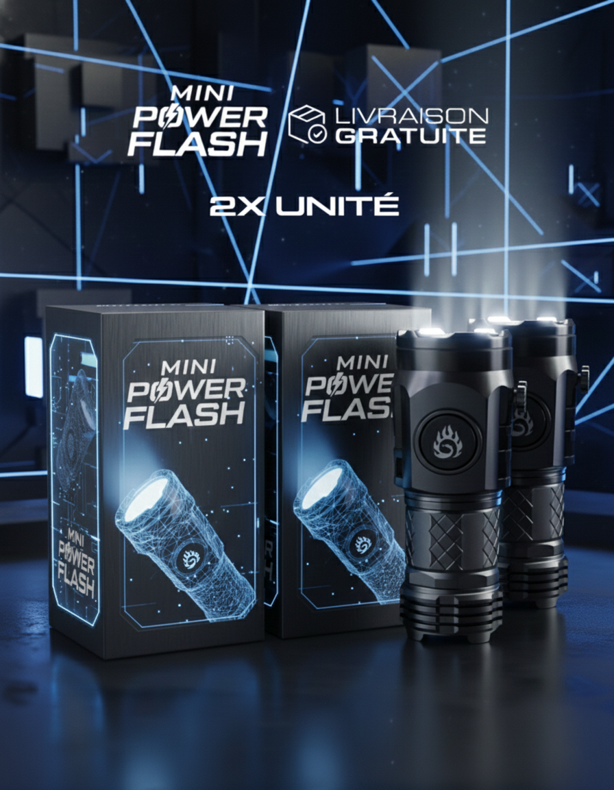 Mini Power Flash - Mini Lampe Torche Tactique Portable Indestructible